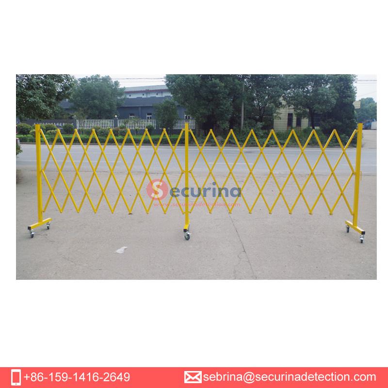 Securina-Folding Road Security Gate Flexible Fence Aluminum Barricade 