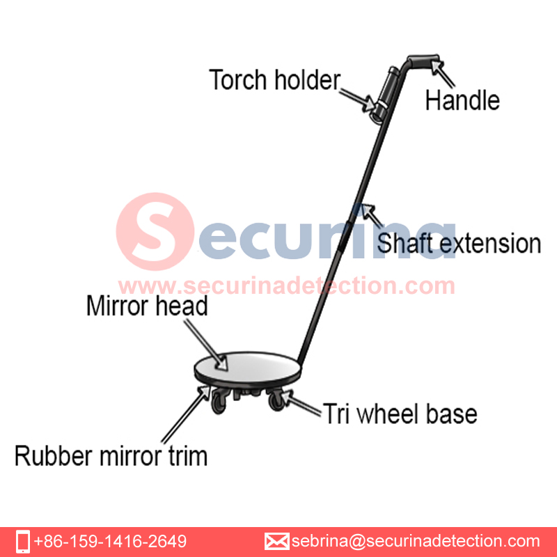 Securina-SA915 Portable Car Undercarriage Search Mirror