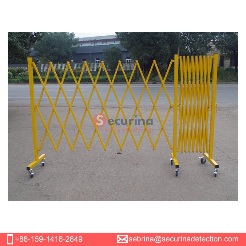 Securina-Folding Road Security Gate Flexible Fence Aluminum Barricade 