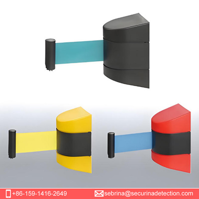 Securina Wall-Mounted Retractable Belt Barrier – Safety Crowd Control Queue Divider